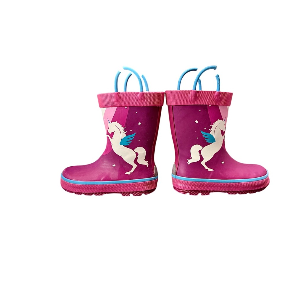 Pink Unicorn Rain Boots